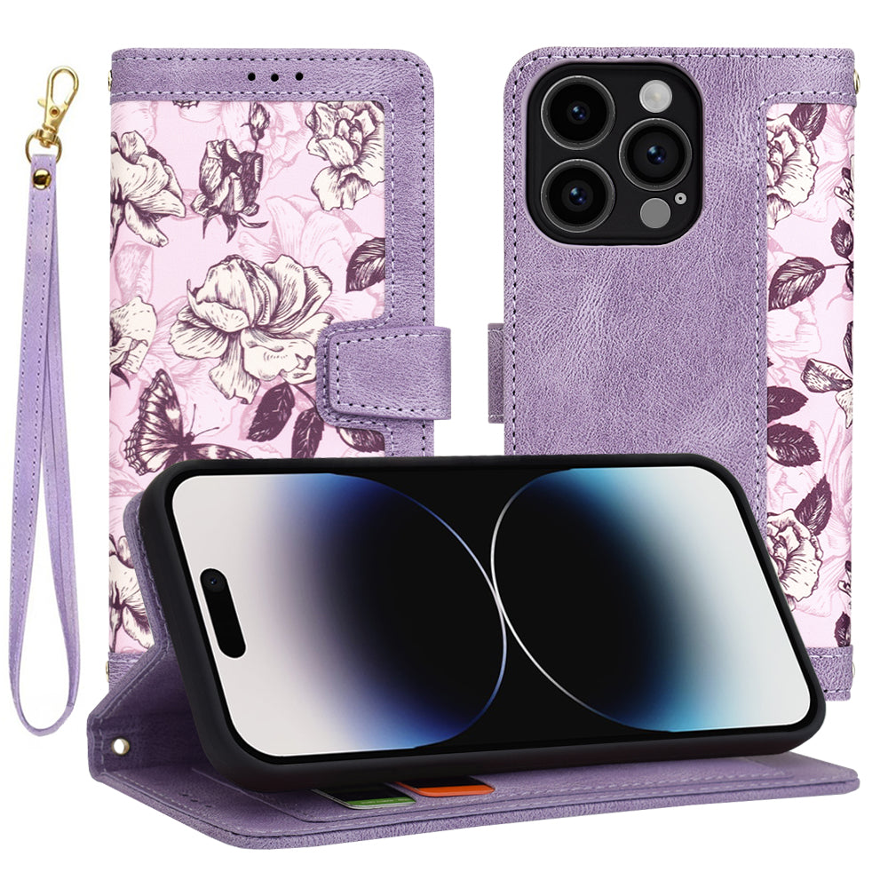 Etui na Apple iPhone 14 Pro, Techsuit, FlipCraft, Fioletowy