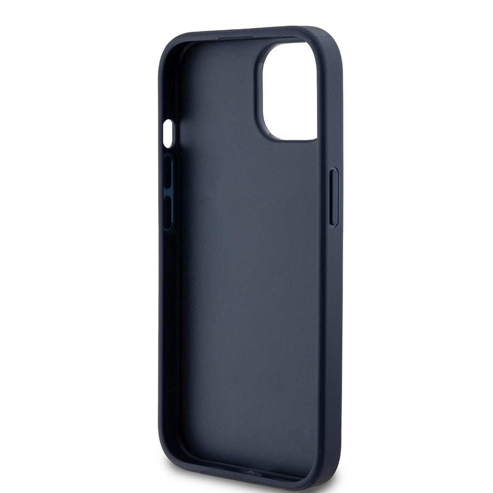 Etui na Apple iPhone 15, Guess, 4G Triangle Logo, Niebieskie