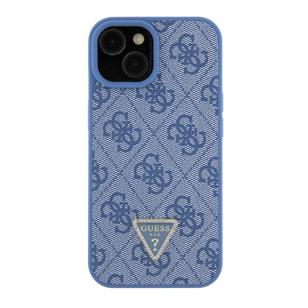 Etui na Apple iPhone 15, Guess, Crossbody 4G Metal Logo, Niebieskie