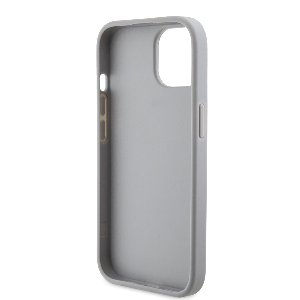 Etui na Apple iPhone 15, Guess, Strass Metal Logo, Srebrne