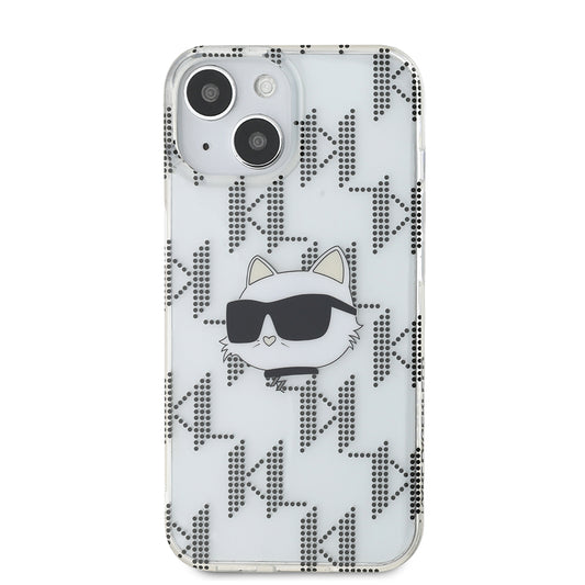 Etui na Apple iPhone 15, Karl Lagerfeld, IML Electroplated Choupette Head, Przezroczyste