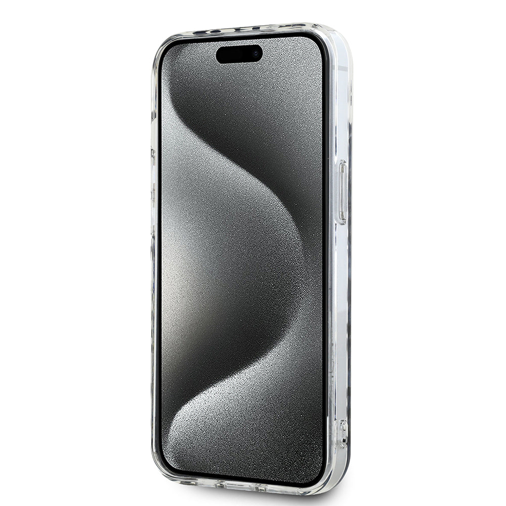 Etui na Apple iPhone 15, Karl Lagerfeld, IML Luxury Gold Fullover Logo, Złote