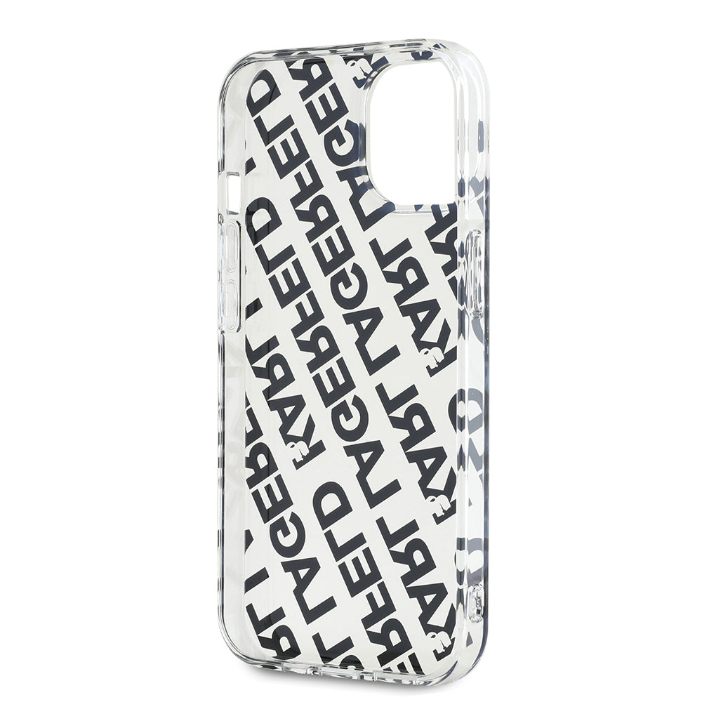 Etui na Apple iPhone 15, Karl Lagerfeld, IML Luxury Gold Fullover Logo, Złote