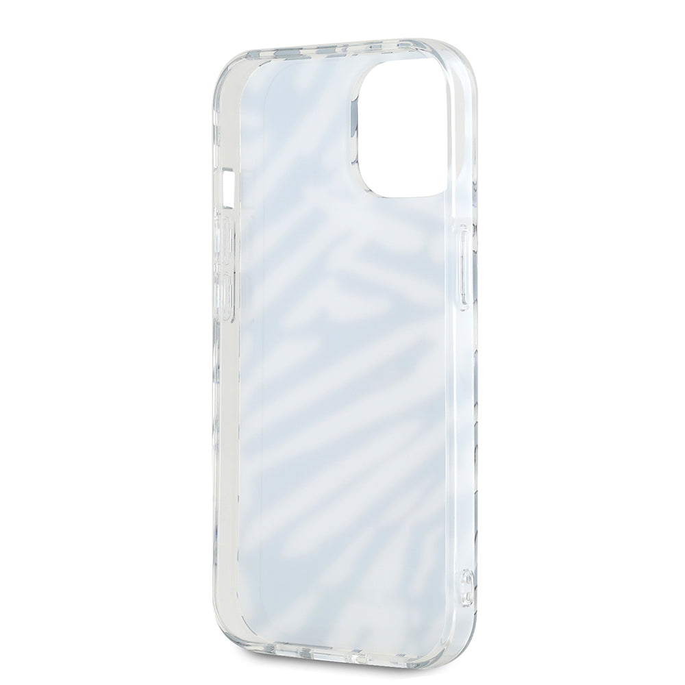 Etui na Apple iPhone 15, Karl Lagerfeld, IML Luxury Zebra Pattern with Strap, Czarne