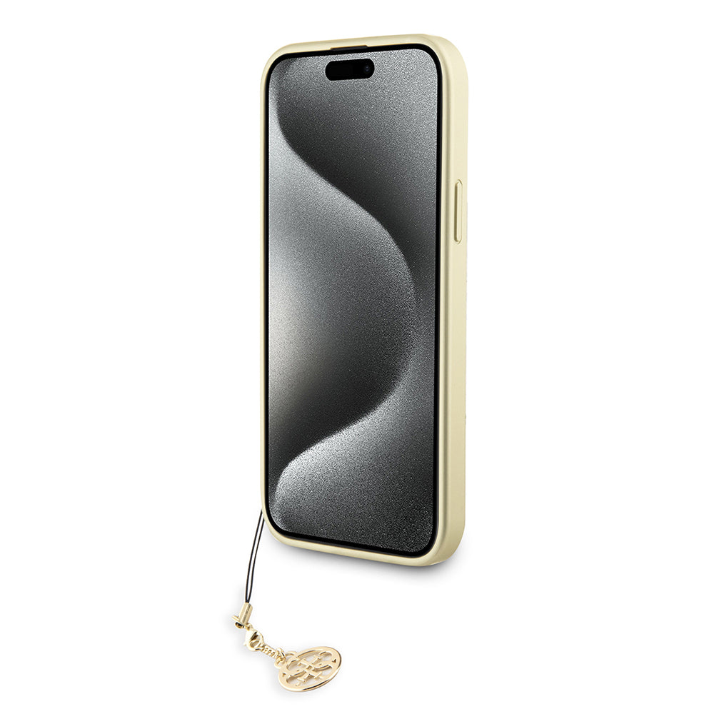 Etui na Apple iPhone 15 Plus, Guess, 4G Charm, Szare