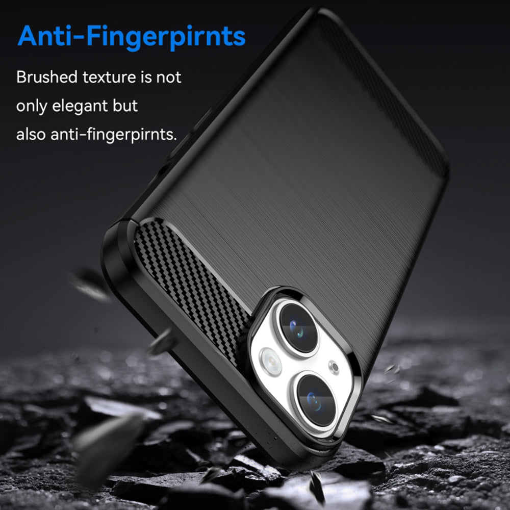 Etui na Apple iPhone 15 Plus, Techsuit, Carbon, Czarny