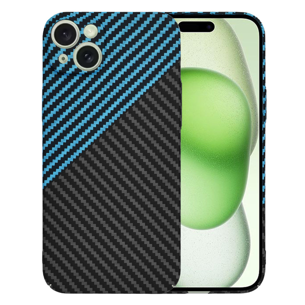 Etui na Apple iPhone 15 Plus, Techsuit, Carbonite FiberShell, Czarna Bleu