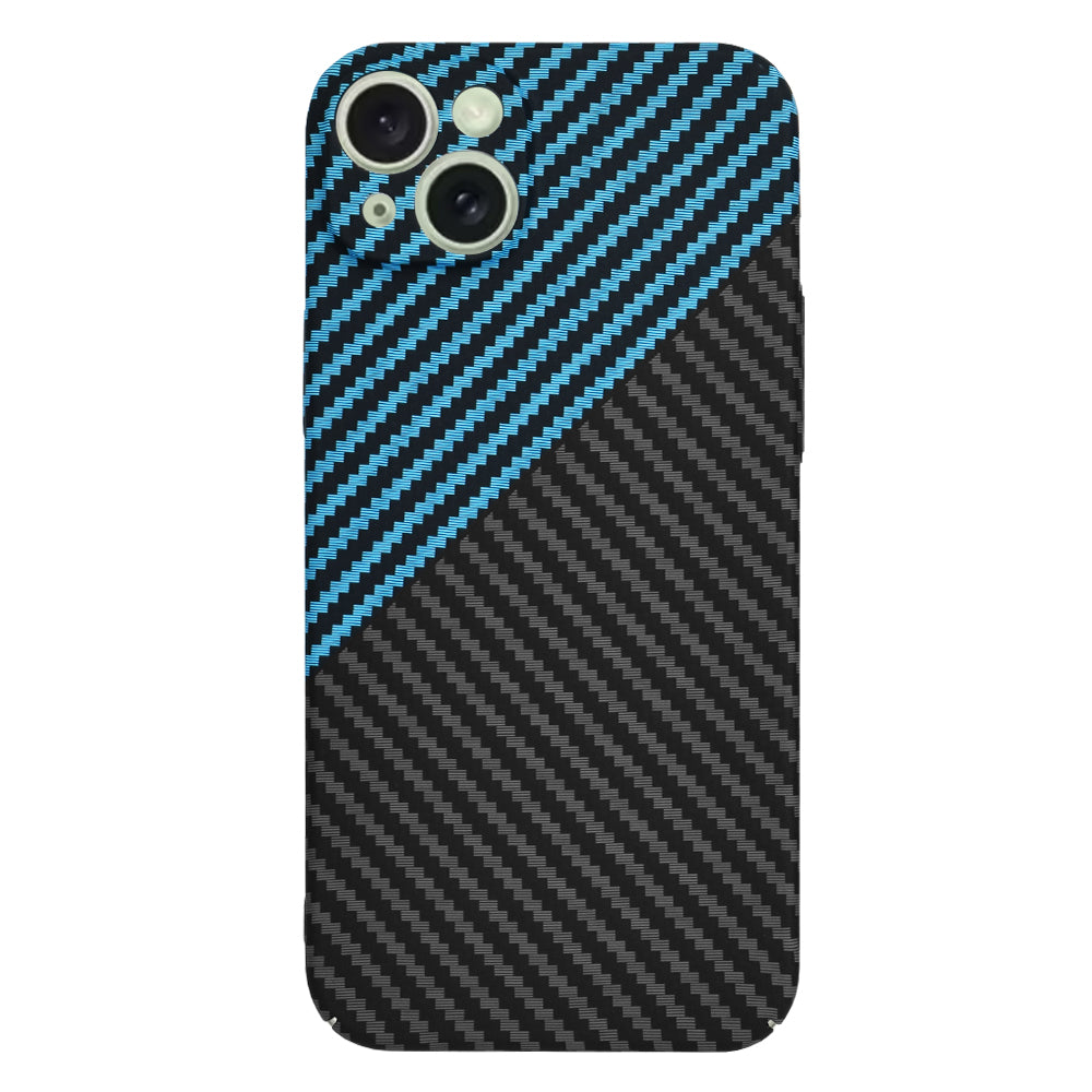 Etui na Apple iPhone 15 Plus, Techsuit, Carbonite FiberShell, Czarna Bleu