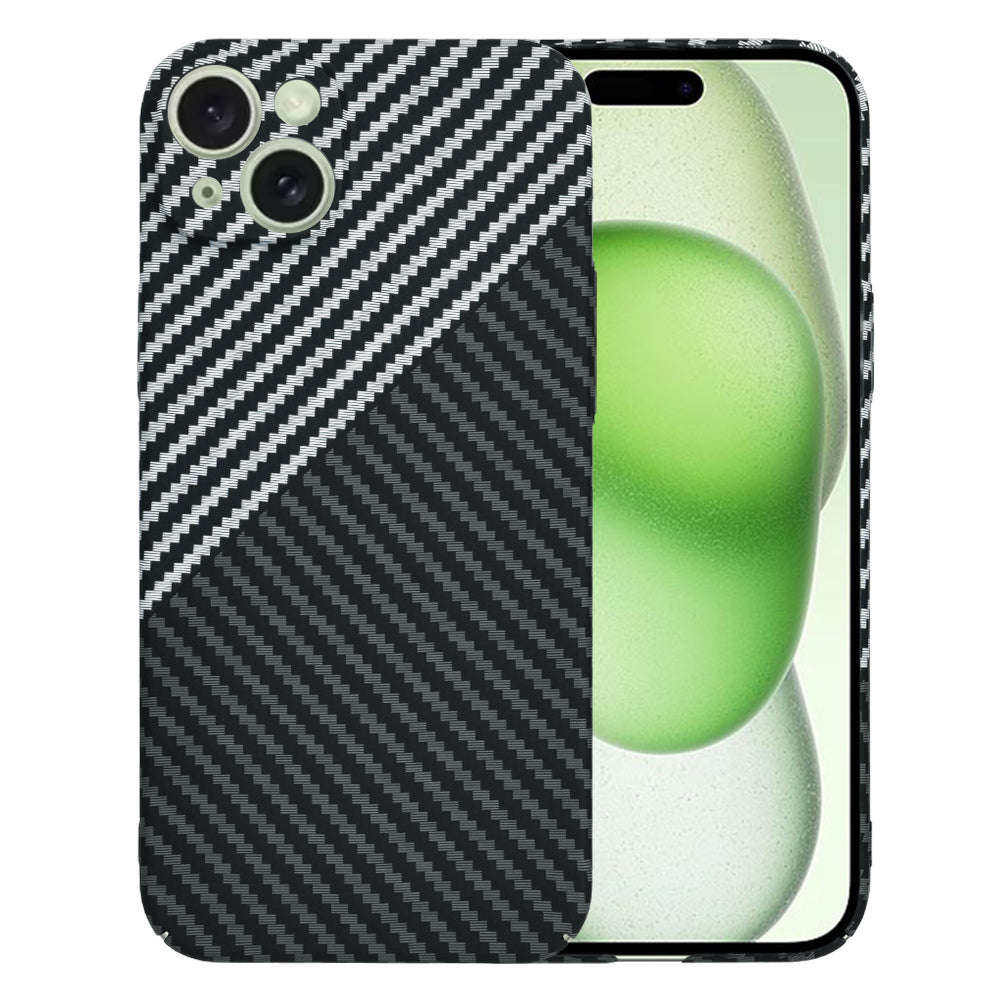 Etui na Apple iPhone 15 Plus, Techsuit, Carbonite FiberShell, Czarny Szary