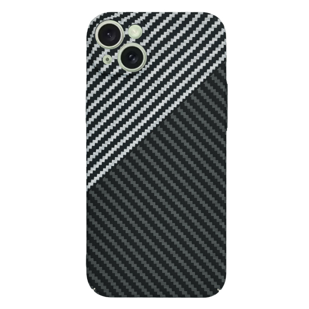 Etui na Apple iPhone 15 Plus, Techsuit, Carbonite FiberShell, Czarny Szary