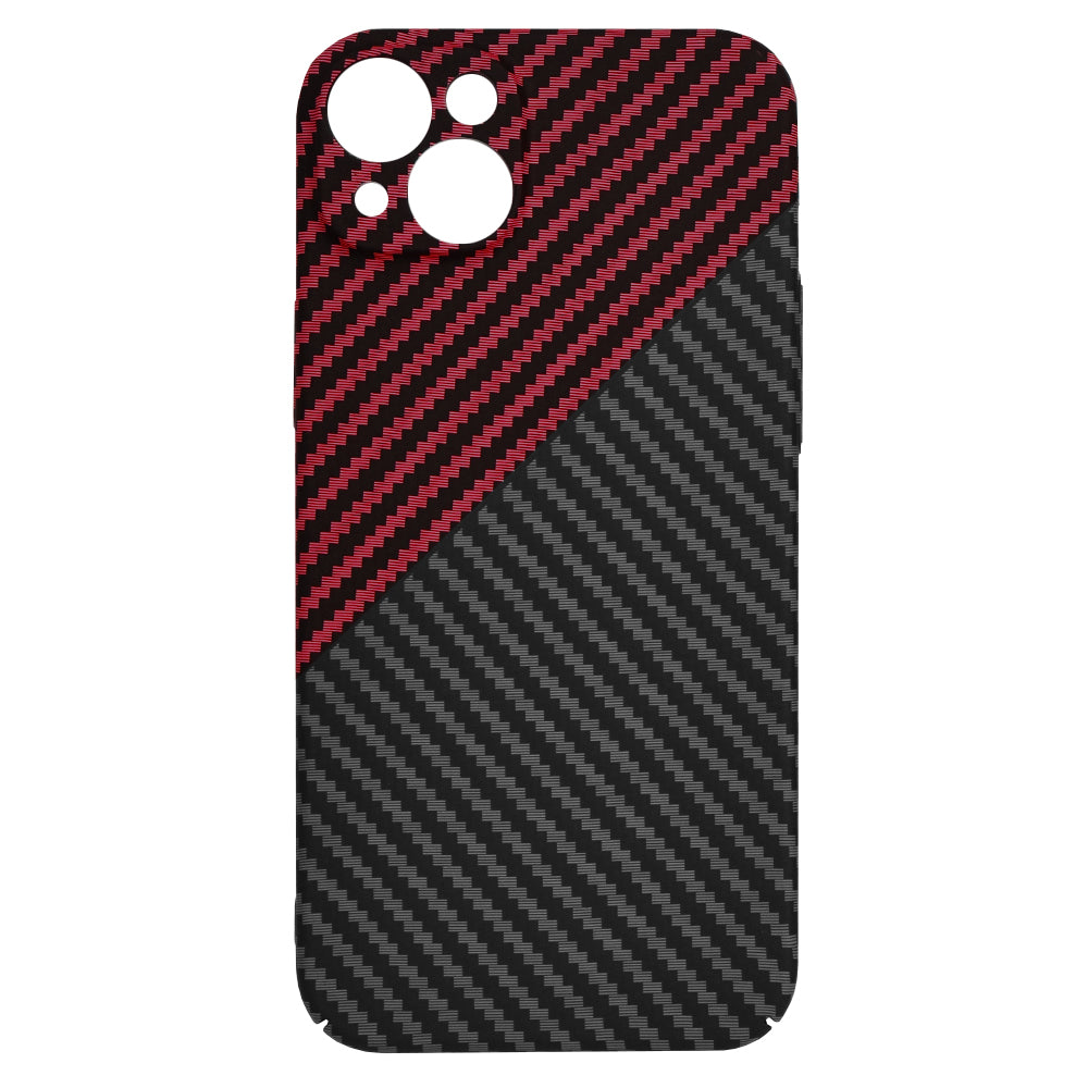 Etui na Apple iPhone 15 Plus, Techsuit, Carbonite FiberShell, Czarno-Czerwone