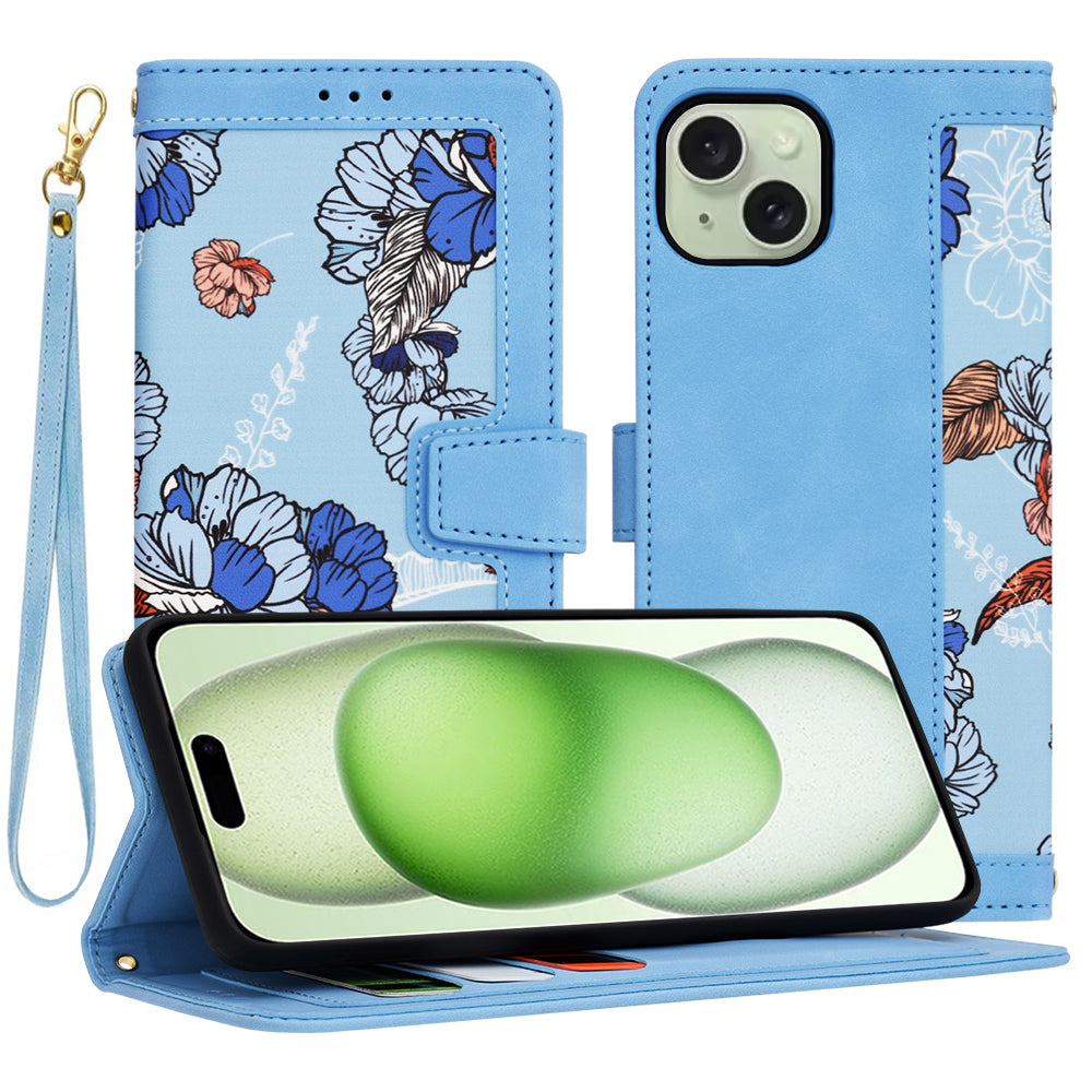Etui na Apple iPhone 15 Plus, Techsuit, FlipCraft, Niebieski