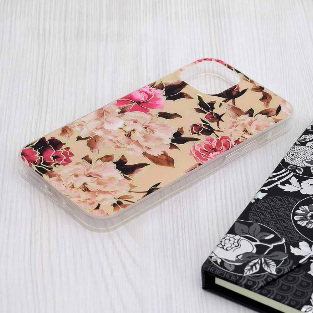 Etui na Apple iPhone 15 Plus, Techsuit, Marble, Beżowe