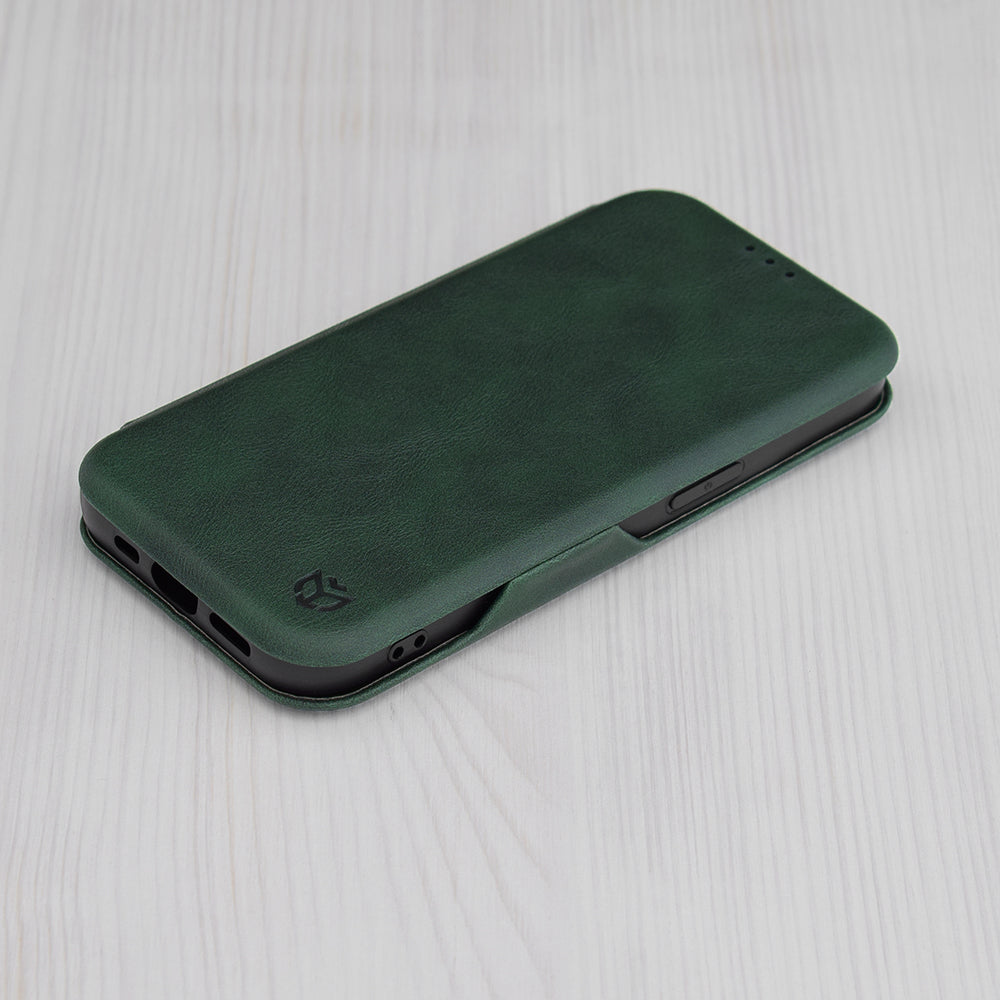 Etui na Apple iPhone 15 Plus, Techsuit, Safe Wallet Plus, Zielony