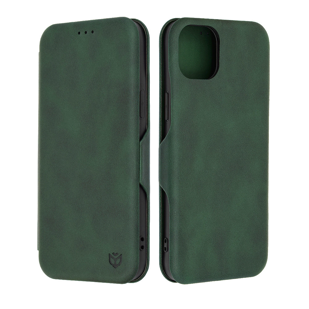 Etui na Apple iPhone 15 Plus, Techsuit, Safe Wallet Plus, Zielony