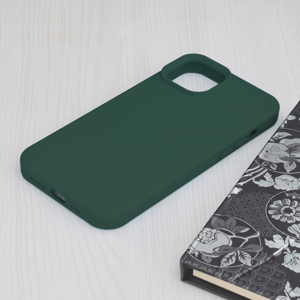 Etui na Apple iPhone 15 Plus, Techsuit, Soft Edge, Ciemnozielone