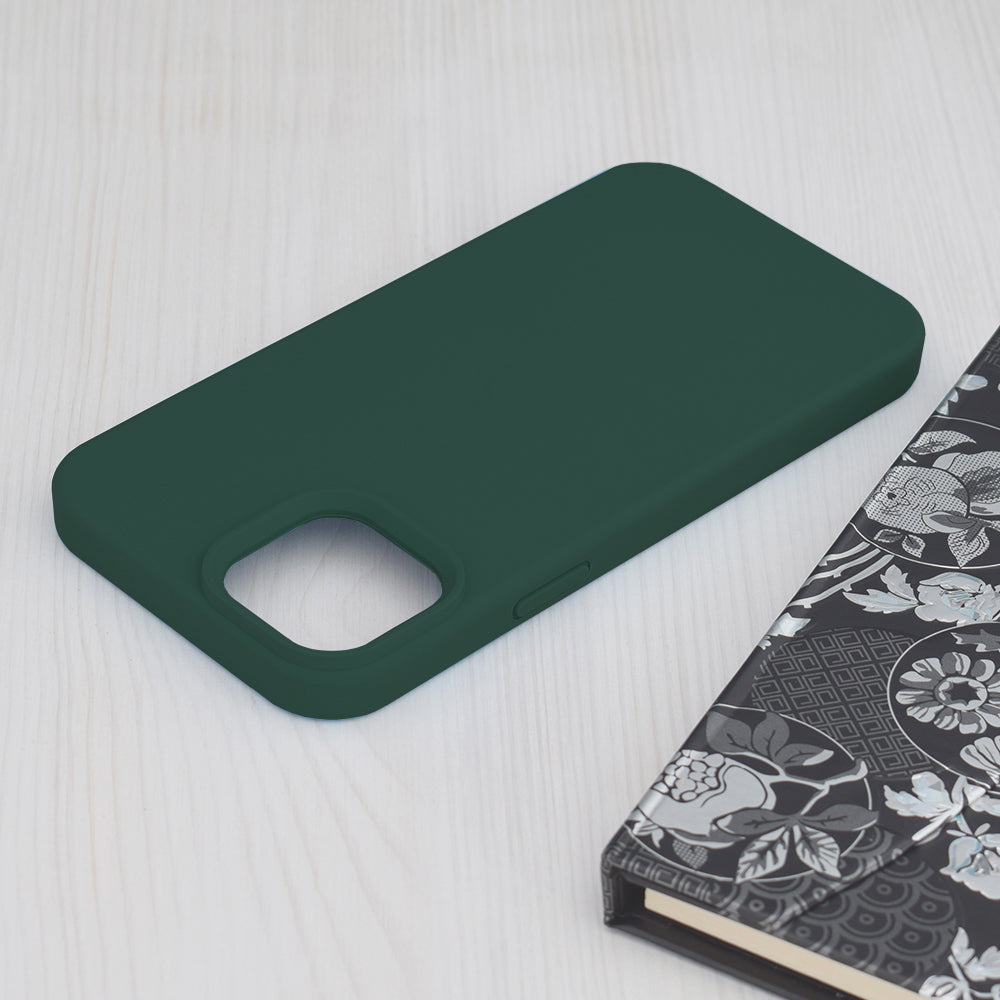 Etui na Apple iPhone 15 Plus, Techsuit, Soft Edge, Ciemnozielone