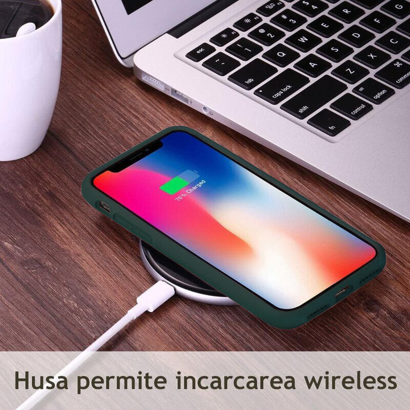 Etui na Apple iPhone 15 Plus, Techsuit, Soft Edge, Ciemnozielone