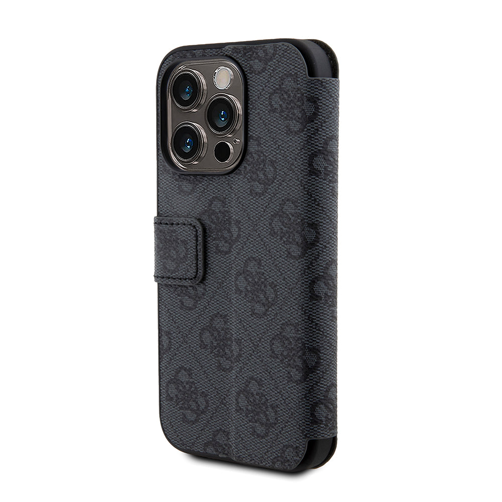 Etui na Apple iPhone 15 Pro, Guess, 4G Book, Szare