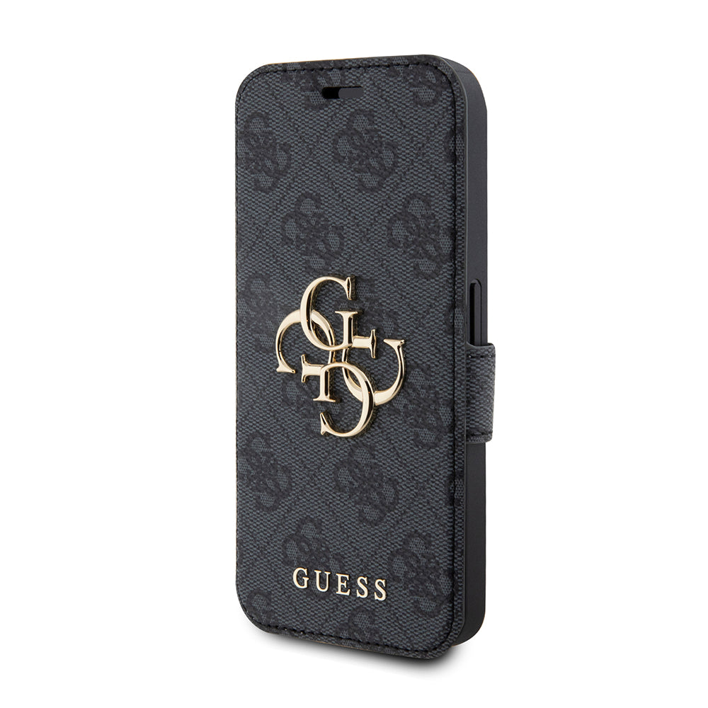 Etui na Apple iPhone 15 Pro, Guess, 4G Book, Szare