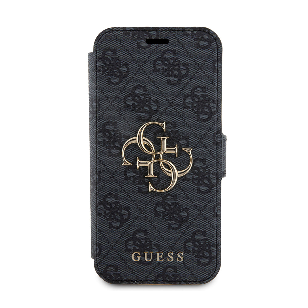 Etui na Apple iPhone 15 Pro, Guess, 4G Book, Szare