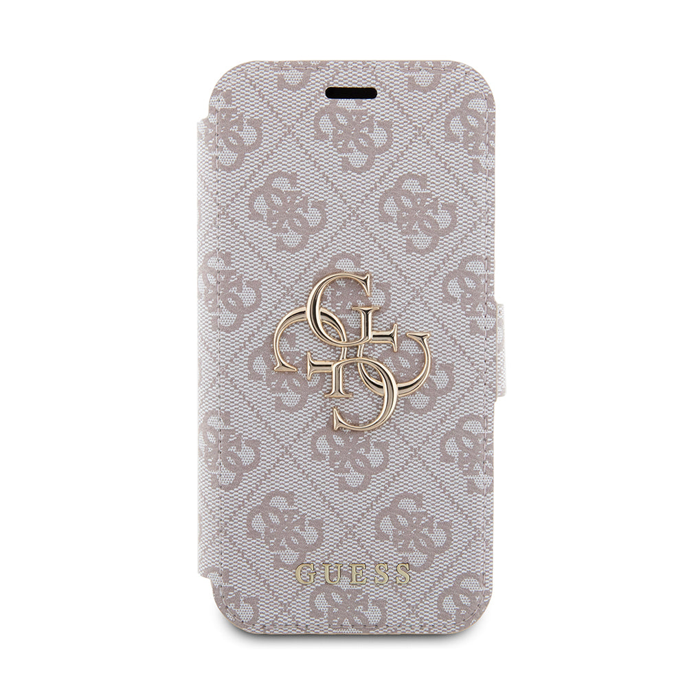 Etui na Apple iPhone 15 Pro, Guess, 4G Book, Różowy