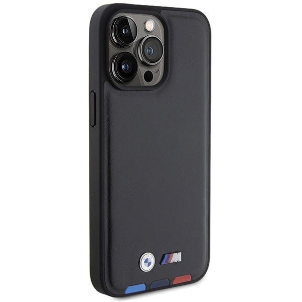 Etui na Apple iPhone 15 Pro Max, BMW, Stamp Tricolor, Czarne