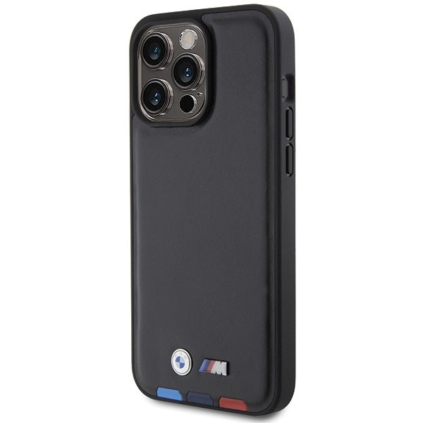 Etui na Apple iPhone 15 Pro Max, BMW, Stamp Tricolor, Czarne