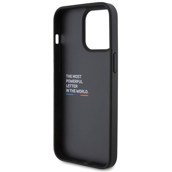 Etui na Apple iPhone 15 Pro Max, BMW, Stamp Tricolor, Czarne