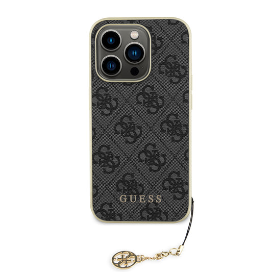 Etui na Apple iPhone 15 Pro Max, Guess, 4G Charm, Szare