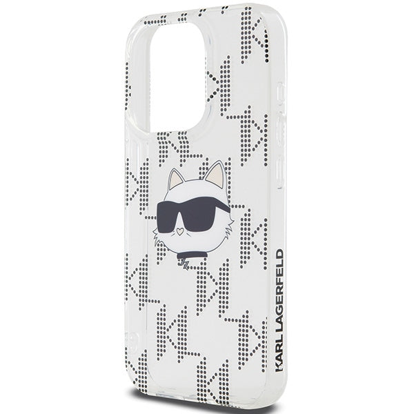 Etui na Apple iPhone 15 Pro Max, Karl Lagerfeld, IML Electroplated Choupette Head, Przezroczyste