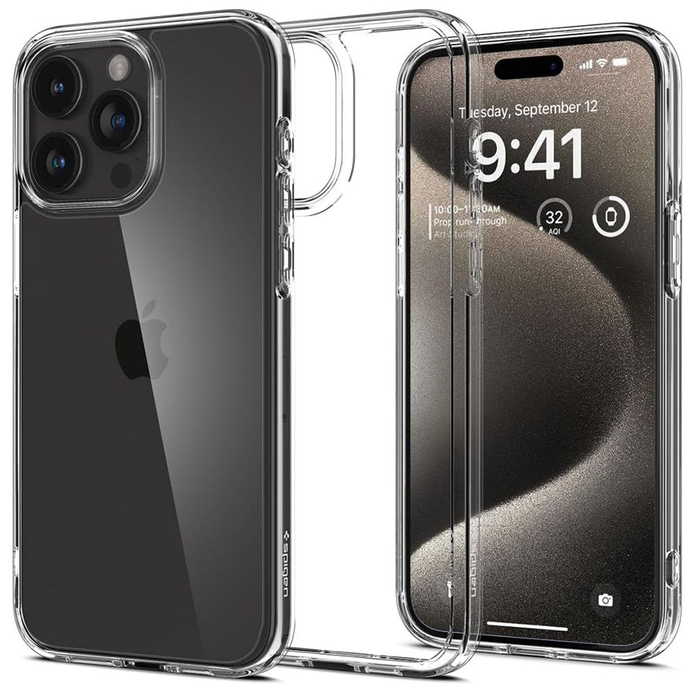 Etui na Apple iPhone 15 Pro Max, Spigen, Ultra Hybrid, Przezroczyste