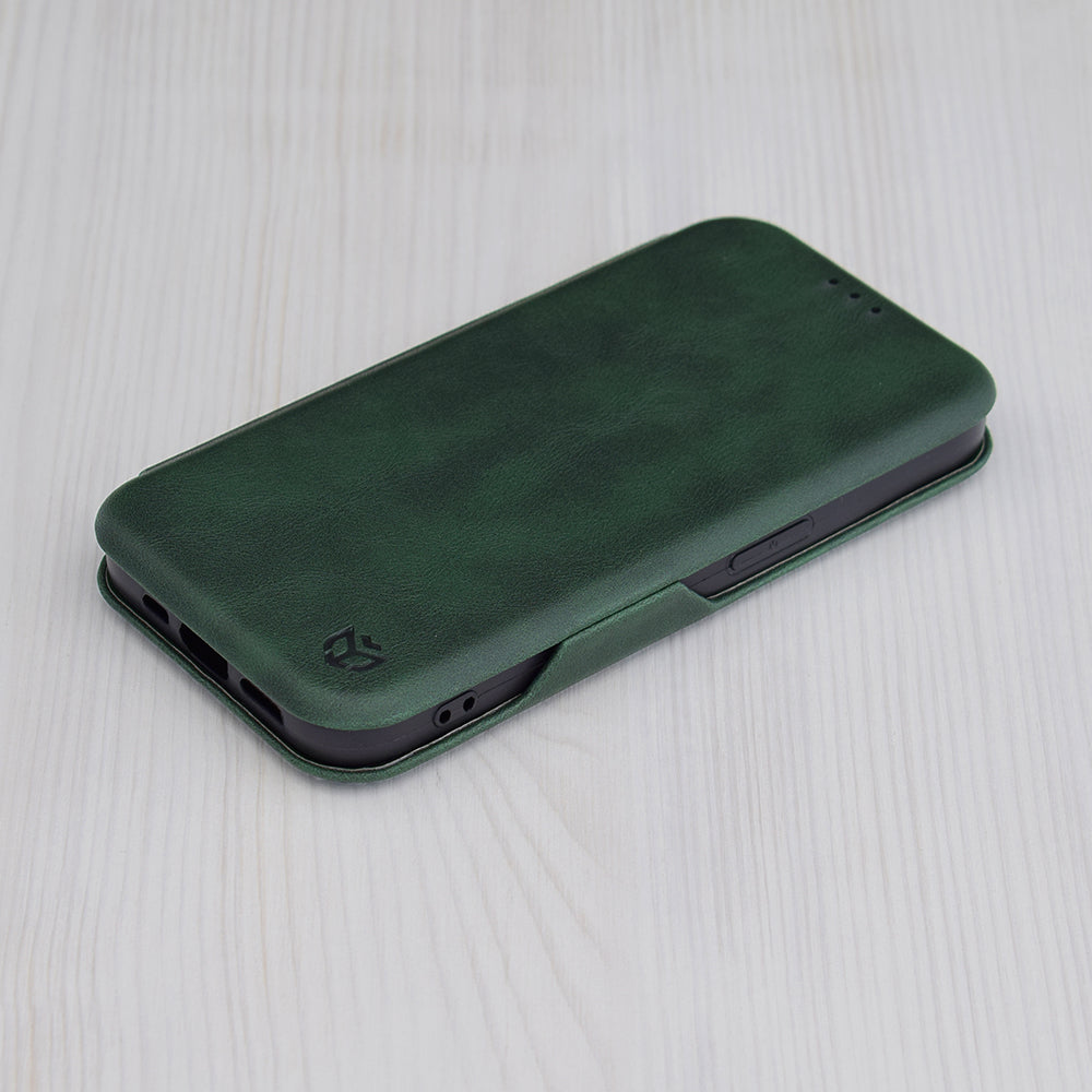 Etui na Apple iPhone 15 Pro Max, Techsuit, Safe Wallet Plus, Zielony