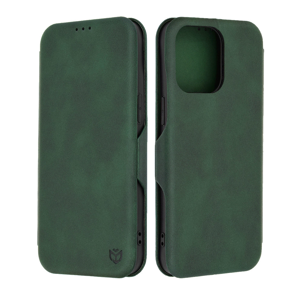 Etui na Apple iPhone 15 Pro Max, Techsuit, Safe Wallet Plus, Zielony