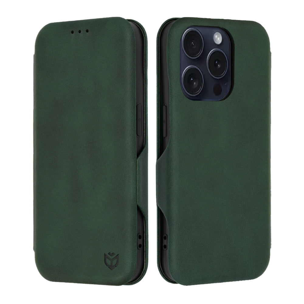 Etui na Apple iPhone 15 Pro, Techsuit, Safe Wallet Plus, Zielony