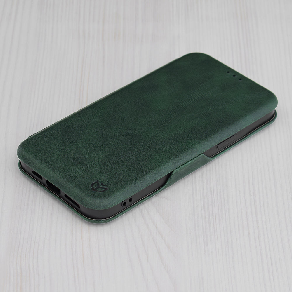 Etui na Apple iPhone 15 Pro, Techsuit, Safe Wallet Plus, Zielony