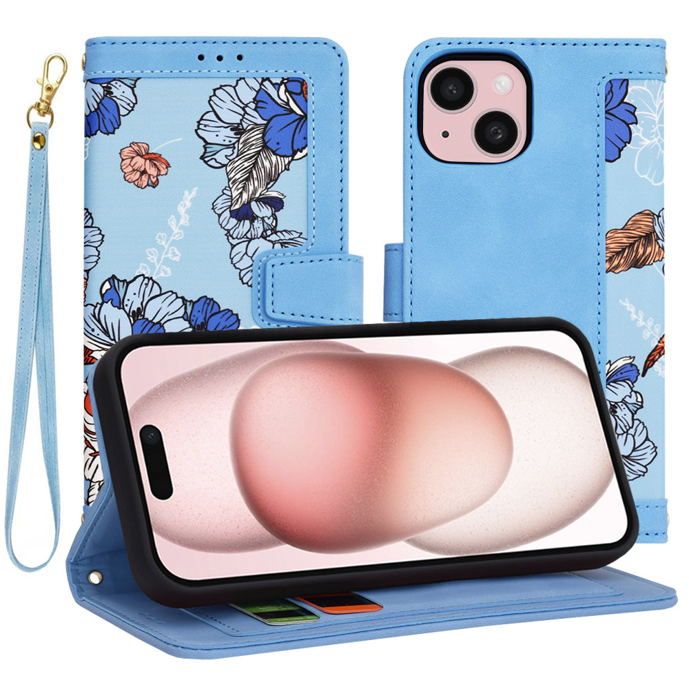 Etui na Apple iPhone 15, Techsuit, FlipCraft, Bleu