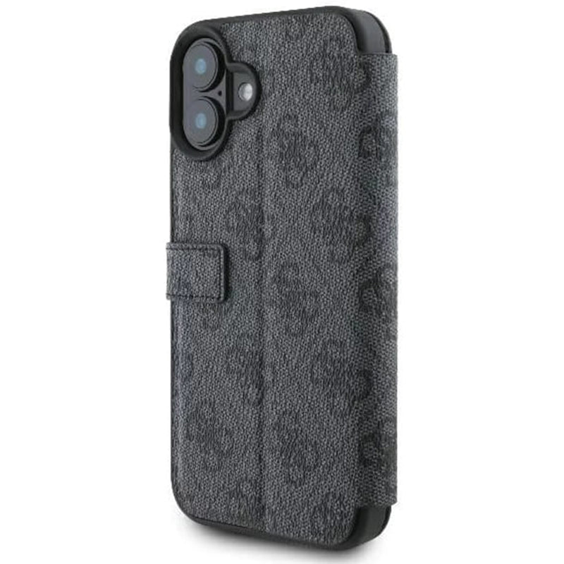 Etui na Apple iPhone 16, Guess, 4G Book, Czarne