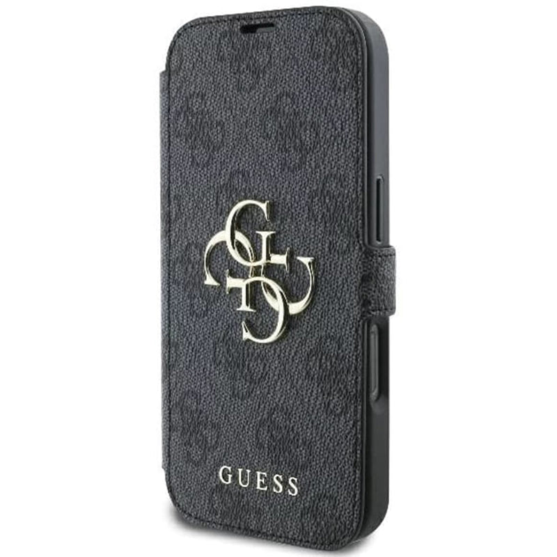 Etui na Apple iPhone 16, Guess, 4G Book, Czarne