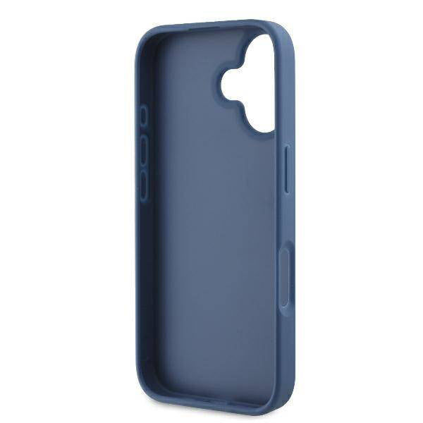 Etui na Apple iPhone 16, Guess, 4G Bottom Stripe, Niebieskie