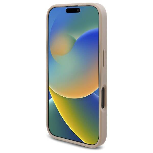 Etui na Apple iPhone 16, Guess, 4G Triangle Logo, Białe
