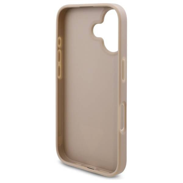 Etui na Apple iPhone 16, Guess, 4G Triangle Logo, Białe