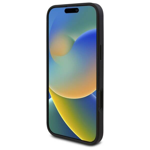 Etui na Apple iPhone 16, Guess, 4G Triangle Logo, Czarne