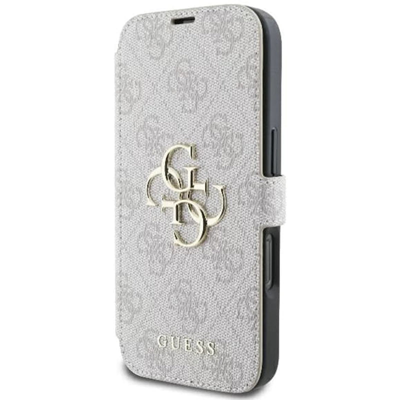 Case for Apple iPhone 16 Plus, Guess, 4G Book, Pink