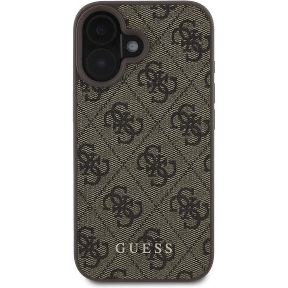 Etui na Apple iPhone 16 Plus, Guess, 4G Classic, Brązowy