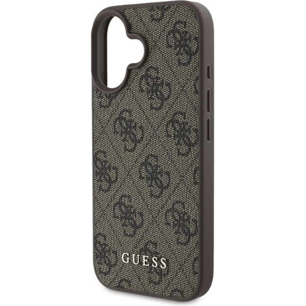 Etui na Apple iPhone 16 Plus, Guess, 4G Classic, Brązowy