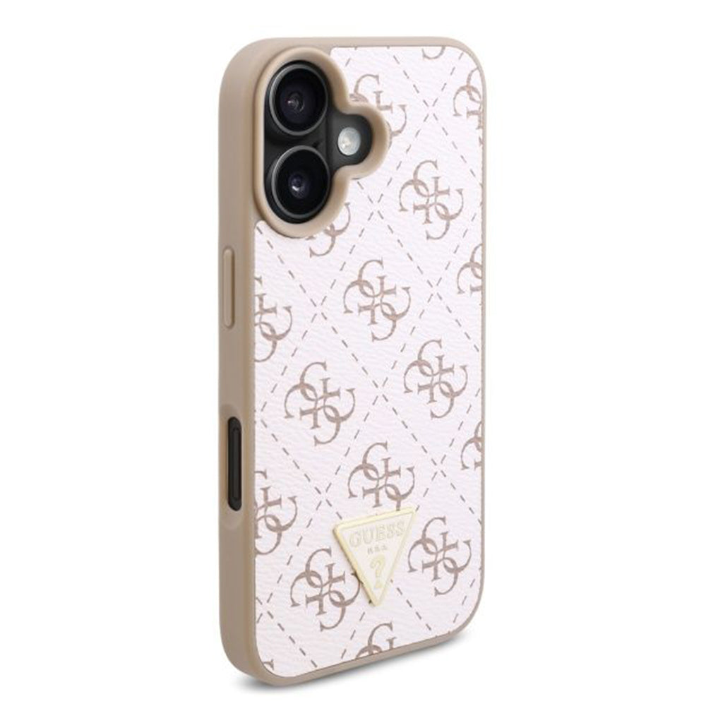 Etui na Apple iPhone 16 Plus, Guess, 4G Triangle Logo, Białe