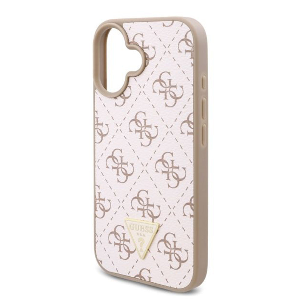 Etui na Apple iPhone 16 Plus, Guess, 4G Triangle Logo, Białe