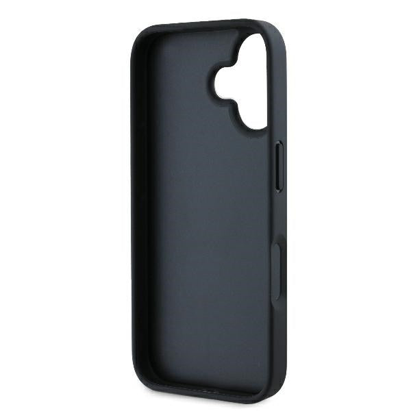 Etui na Apple iPhone 16 Plus, Karl Lagerfeld, Monogram Karl & Choupette's Heads, Czarne