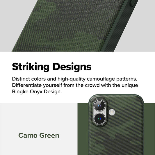 Etui na Apple iPhone 16 Plus, Ringke, Onyx Design, Zielony